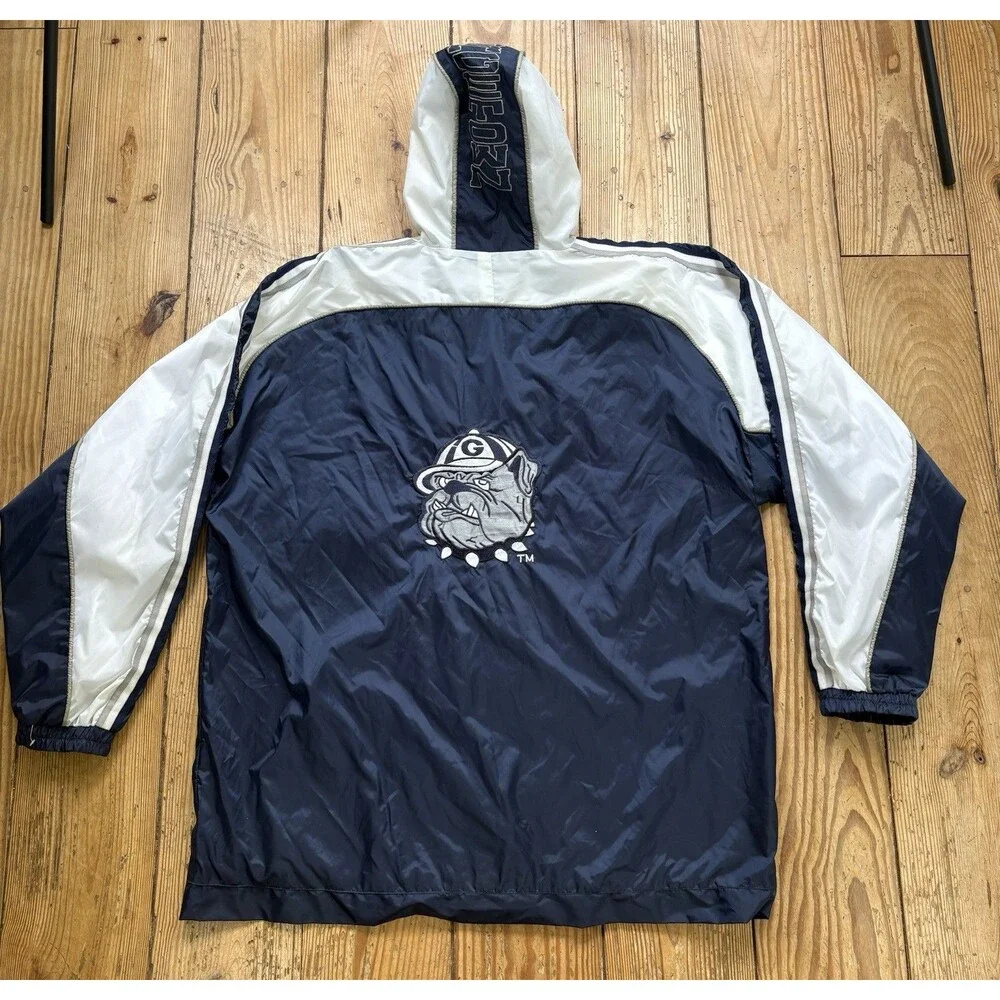 Georgetown Hoyas Tank Vintage Mens XL Bulldog Logo Jacket Coat NCAA Windbreaker